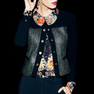 Cabi Snap Button Black Media Jacket Style #3036